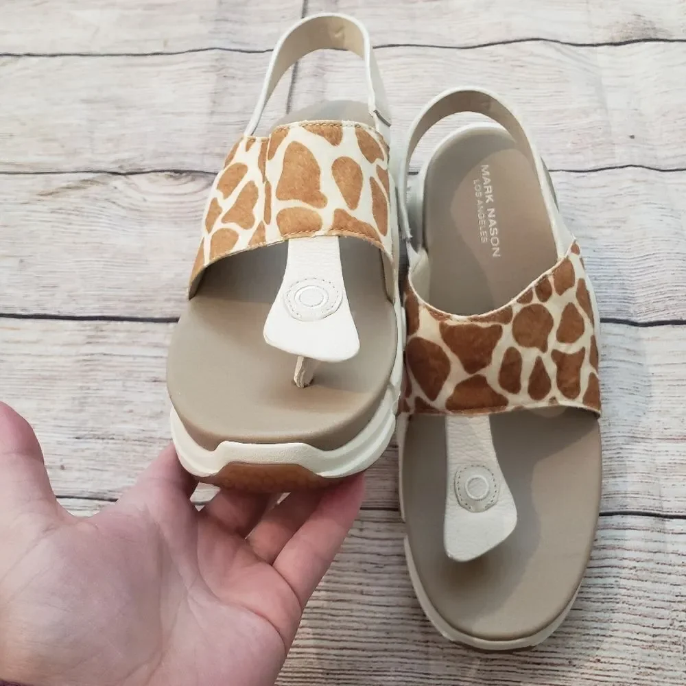 NWOB MARC NASON Giraffe Sandal Platform, Sz 10